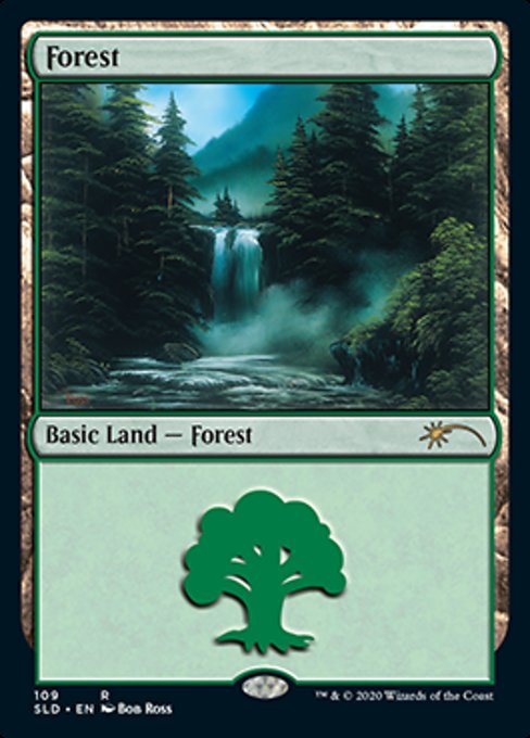 【Foil】(109)《森/Forest》[SLD] 土地